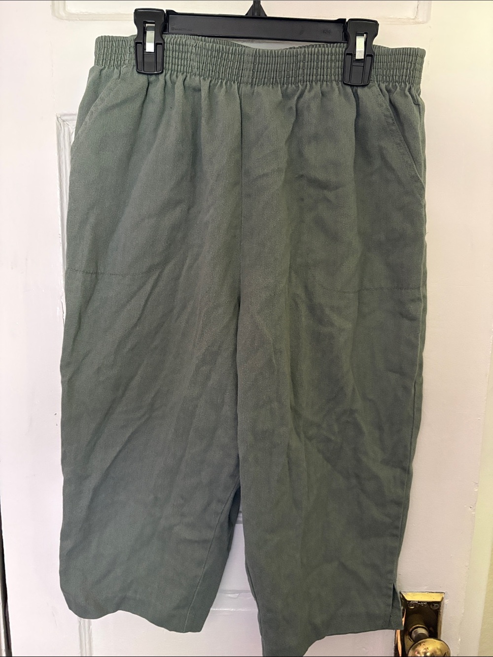 Laura Scott Men's Olive Drawstring Waist Casual Joggers